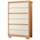 Cômoda para Quarto 6 Gavetas MDP Duo Freijo/Off White