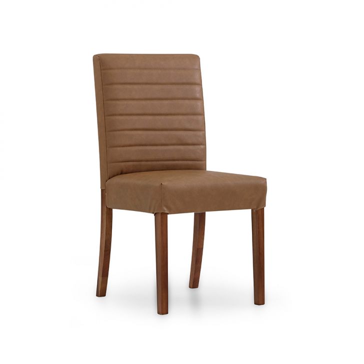 Cadeira Bailey Revestimento Sintético Caramelo e Avelã