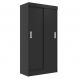 Guarda-Roupa Solteiro Berlim 2 Portas Preto