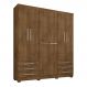 Guarda Roupa Casal Holanda 6 Portas e 6 Gavetas Malbec - Pallazio