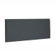 Cabeceira Painel Dubai Para Cama Box Queen 160 cm Suede Cinza - D'Rossi