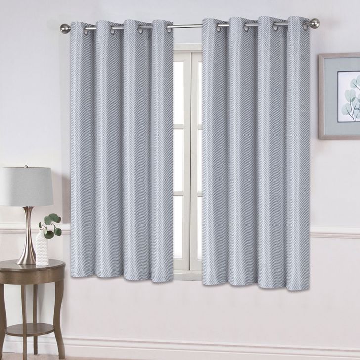 Cortina com Ilhós Rodes 260X170 Cinza