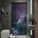 Adesivo de Porta Planetas No Espaço-73X210Cm