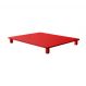Tampa para Cooktop 4 Bocas 59 x 52 cm Panasonic Madeira MDF Laqueado Vermelho