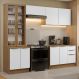 Armário de Cozinha Completa 270cm Rustic/Branco Veludo Lux Madesa 04