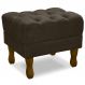 Puff Puf Retro Capitone 52x44cm Suede Marrom MPassos