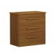Mesa de Cabeceira Rubi 3 Gavetas Cinamomo