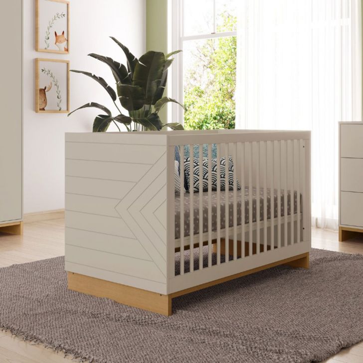 Berço Minicama Cubo Areia e Plátano