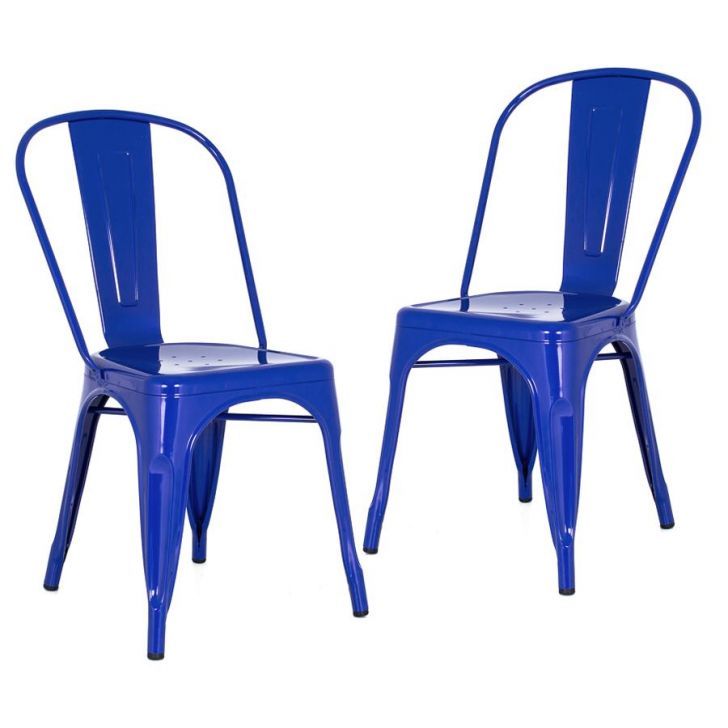 Kit 2 cadeiras Iron Tolix Azul escuro