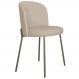 Cadeira Decorativa Elegance Base Titanium Linho Bege - Montanaris Decor