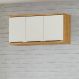 Módulo de Cozinha Aéreo Armário 3 Portas 120cm - Verace Marrocos/Off White
