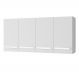 Armario Aereo 4 Portas 120cm 9160 Branco Mobbs