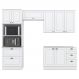 Cozinha Modulada 4 Pecas 272 cm CE373 Americana Branco Calcare Henn