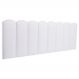 Cabeceira Queen Estofada Para Cama Box Kit 8 Placas Adesivas - Modelo Nuvem Courino Branco