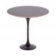Mesa Saarinen Lateral Fórmica Preta 51cm - Base Preta