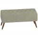 Puff Puf Para Sala 100 cm Pes Madeira Trit Veludo SL 940 Peer