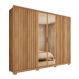 Guarda-Roupa Casal com Vidro Reflecta 6 Portas 4 Gavetas Buriti