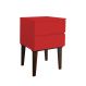 Mesa de Cabeceira Penteadeira Mesa Lateral de Apoio - Vermelho Laca