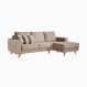 Image of Sofá 3 Lugares Lombok com Chaise Direito Veludo Camurça MO173UP10TBTMOB