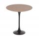 Mesa Saarinen Tulip Lateral Freijó 51cm Base Preta