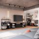 Image of Conjunto para Sala de Estar Paricel com Rack 1 GV Aparador Estante 40cm e Estante 77cm Preto MO895UP10ZUVMOB