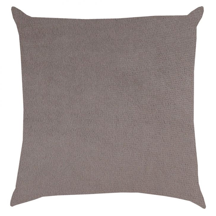 Almofada Quadrada Asteca Veludo Taupe 43x43 cm
