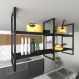 Prateleira industrial cozinha suporte para prateleira industrial nicho industrial nichos para cozinha pratileira mdf