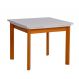 Mesa de Jantar Extensível Retangular Marea Branca e Castanho 151 cm