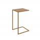 Mesa Lateral Retangular Complementos Hanover e Dourada 64x35 cm