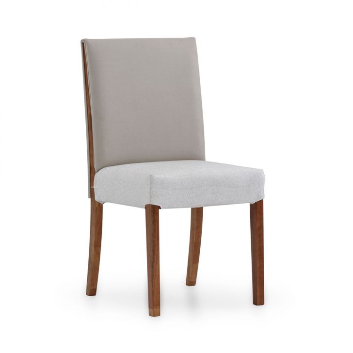 Cadeira Bonnie Linho Cru e Bege