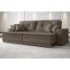 Sofá Palermo 2,00m Retrátil e Reclinável Velosuede Marrom - NETSOFAS