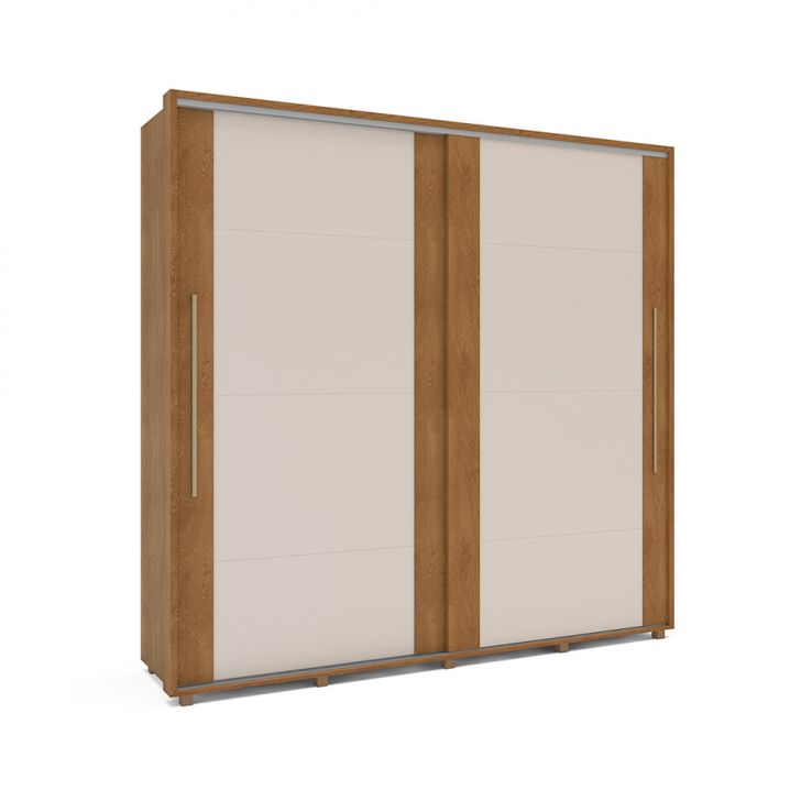 Image of Guarda-roupa Casal Sevilha Flex 2 Portas 4 Gavetas Freijó E Off White 213cm PLA-MO895CL10OEVMOB