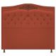 Cabeceira Estofada Yasmim 195 cm King Size Suede Terracota - Amarena Móveis