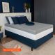 Colchão Viúva Guldi Dream Mola Ensacada (30x128x188) com 2 Travesseiros Guldi Dream Cinza e Branco