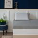 Colchão King Guldi Dream Mola Ensacada (30x158x198) com 2 Travesseiros Guldi Soft Nasa Branco e Cinza