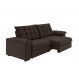 Image of Sofá 4 Lugares Retrátil e Reclinável Palermo Veludo Marrom 250 cm MO895UP10JHDMOB