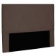 Cabeceira Solteiro 0,90m Aquilla Suede Marrom Café - Pallazio