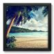 Quadro Decorativo - Praia - 33cm x 33cm - 096qnpbp