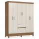 Guarda Roupa Casal 06 Portas 62920 Amendola Off White Demobile