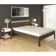 Cama Casal CM8009 E 02 Mesas De Cabeceira AZ1016 QT10 Nogal Branco Tecno Mobili