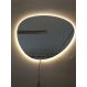 Espelho orgânico decorativo iluminado com led quente 60x80cm