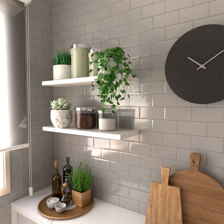 Kit com 2 Pratleleiras Corp Branco