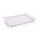Bandeja Transparente De 44x29 Cm Neutra Multi-uso Com Bordas