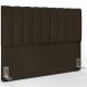 Cabeceira Cama Box Queen 160 cm Dália W01 Suede Marrom - Lyam Decor