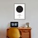 Quadro Signos do Zodíaco Leão 43x30 Filete Preto