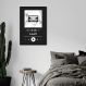 Quadro Gênero Musical Lo-Fi 100x70 Caixa Preto Preto