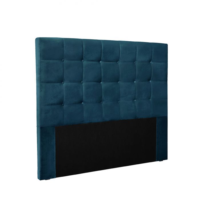 Cabeceira King Verona Veludo Azul Marinho