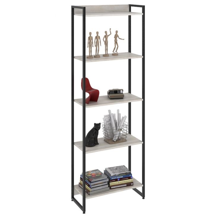 Estante Livreiro Multiuso Dynamica Industrial 60cm 5 Prateleiras C08 Snow - Mpozenato
