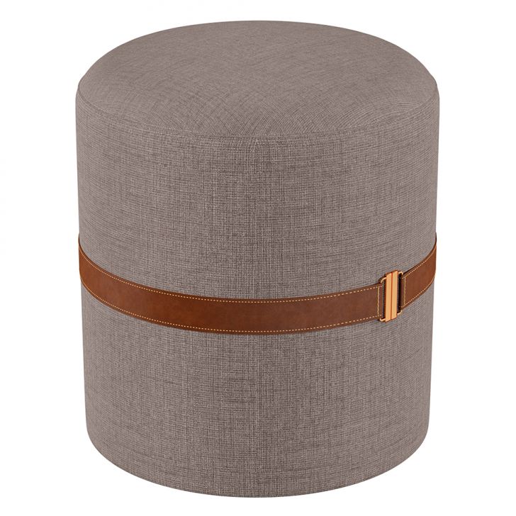 Puff Aston Cinza e Marrom