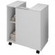 Gabinete Banheiro Pia de Coluna Pequin 56 cm Branco BECHARA
